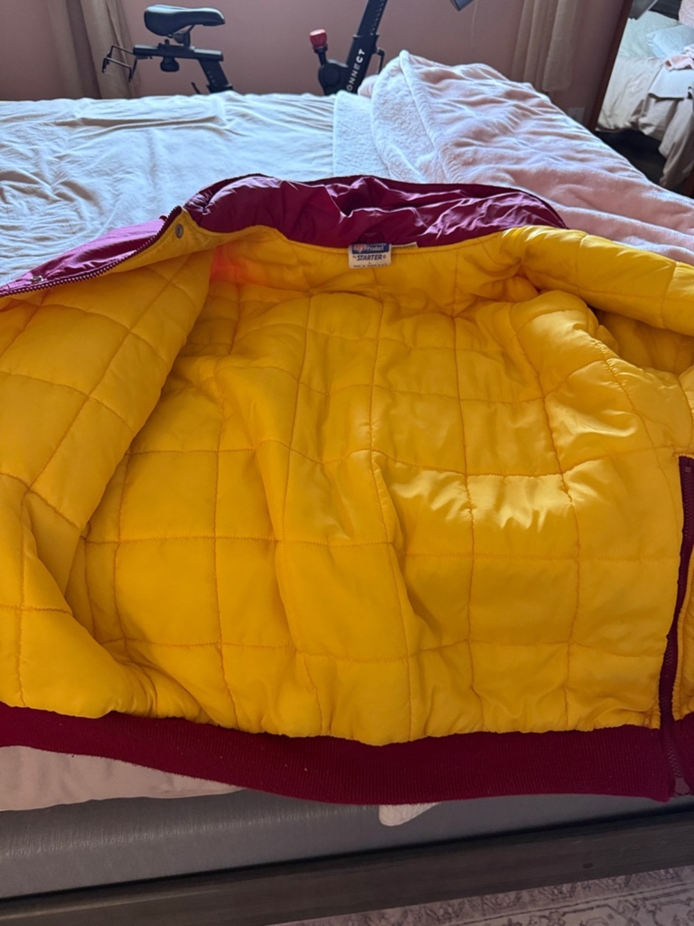 Vintage Starter Washington Redskins hooded puffer size L - Picture 8 of 9